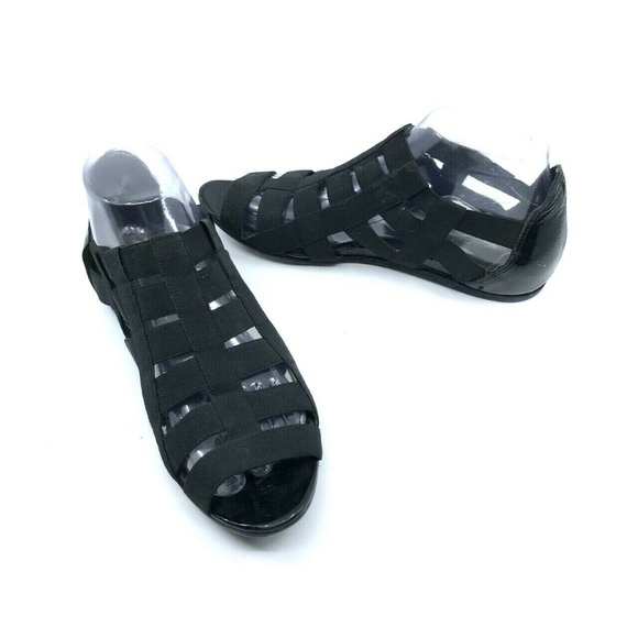 Donald J Pliner Estee Gladiator Sandal Sz 7M Black - Picture 3 of 8